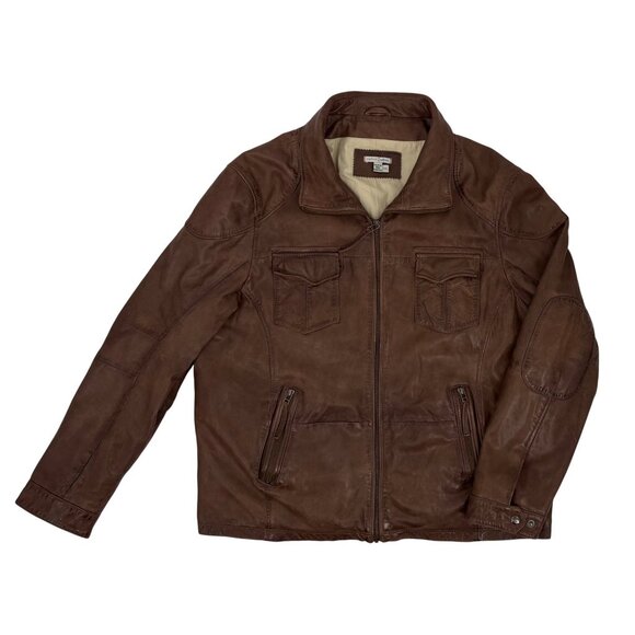 Carbon 2 Cobalt Lamb Leather Jacket • Gorpcore Americana Minimalist Workwear XXL - Picture 1 of 16